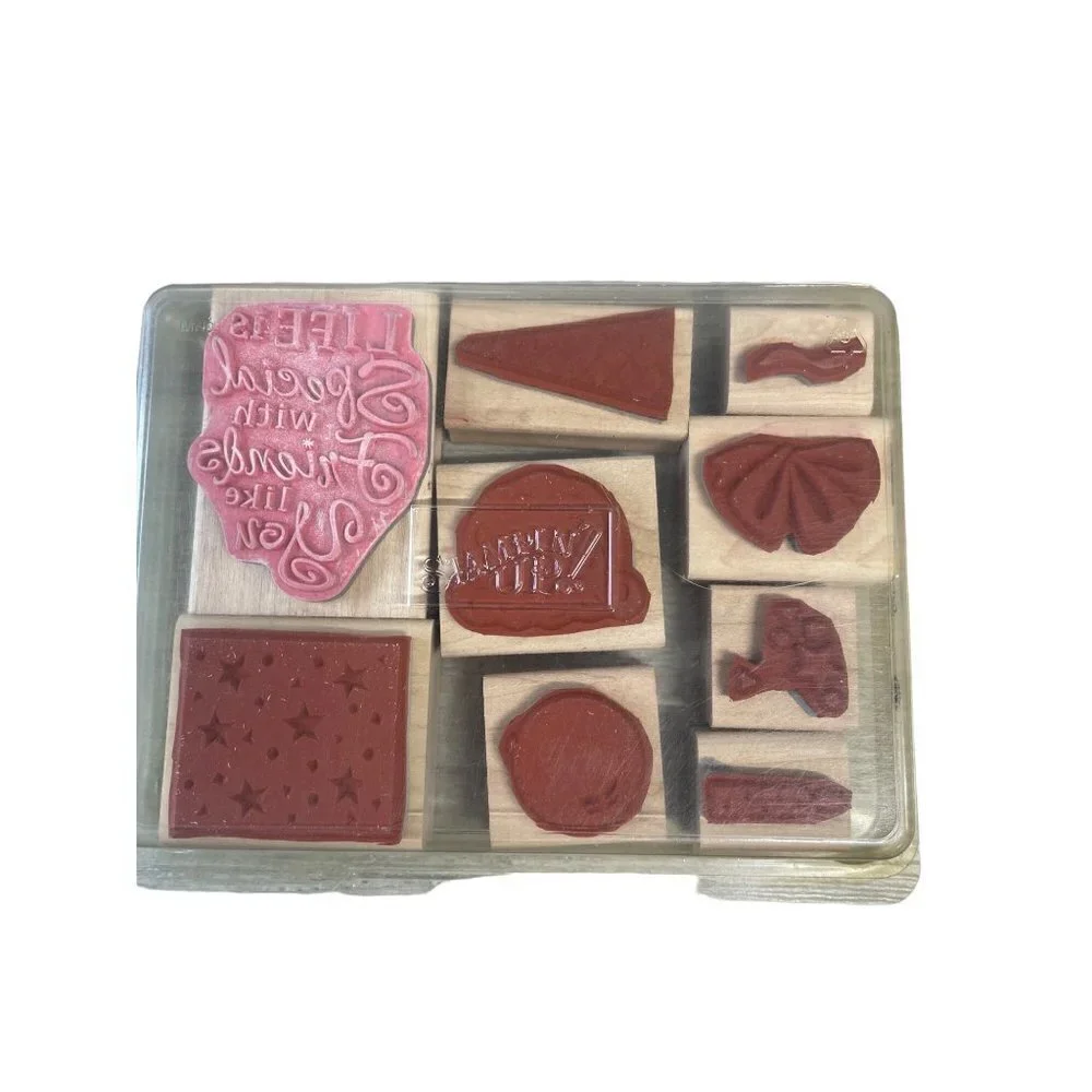 Stampin‎ Up Perfect Party Mounted Rubber Stamps